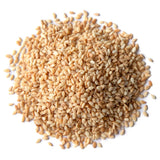 Food to Live Toasted Hulled Sesame Seeds, 8 Ounces - Crunchy and Nutritious Snack, Oven Roasted, Unsalted, No Oil Added, Perfect for Cooking, Baking