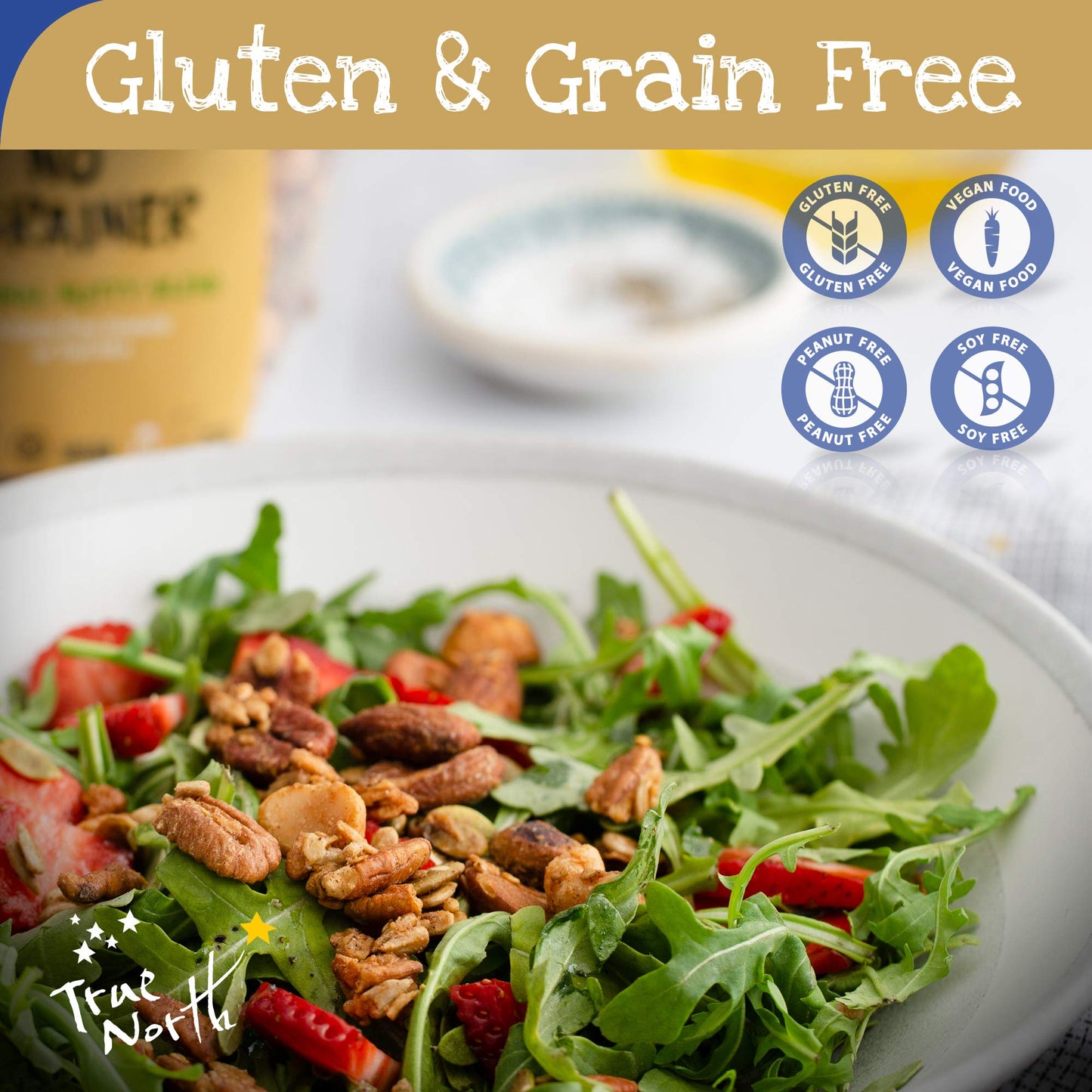 True North Granola - Nutty No Grainer Original- Granola with Maple Baked Almonds, Macadamia Nuts, Coconut, Pecans and Pistachios, Gluten Free, Vegan