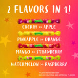 ASSORTIT Mamba Chews Magic Sticks (35 Pack) Fruit Candy Variety, 8 Fun Flavors 2-In-1 Fruity Mix, Individually Wrapped Tropical Chewy Candies Share