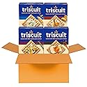 Triscuit Whole Grain Wheat Crackers 4 Flavor Variety Pack, Lunch Snacks, Bulk Snack Crackers, 4 Boxes