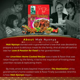 Mak Nyonya Instant Rendang Sauce For Beef/Chicken X4 Dry Curry Paste Authentic Rendang Instant Curry Sauce For Beef Chicken Vege Fish Seafood & Other
