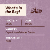 100% Organic Pasta Flour - 00 Flour for Baking- 5 Pounds