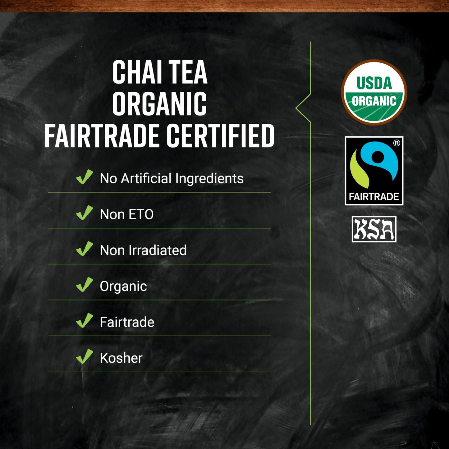 Frontier Co-op Chai Tea, Certified Organic, Fair Trade, Kosher, Non Irradiated, 16 Oz