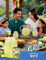 Klass Aguas Frescas Drink Mix Family Pack - Cucumber Limeade - Powder Drink Mix, Water Drink Mix with Natural Flavors & Vitamin C, Makes 28 to 36