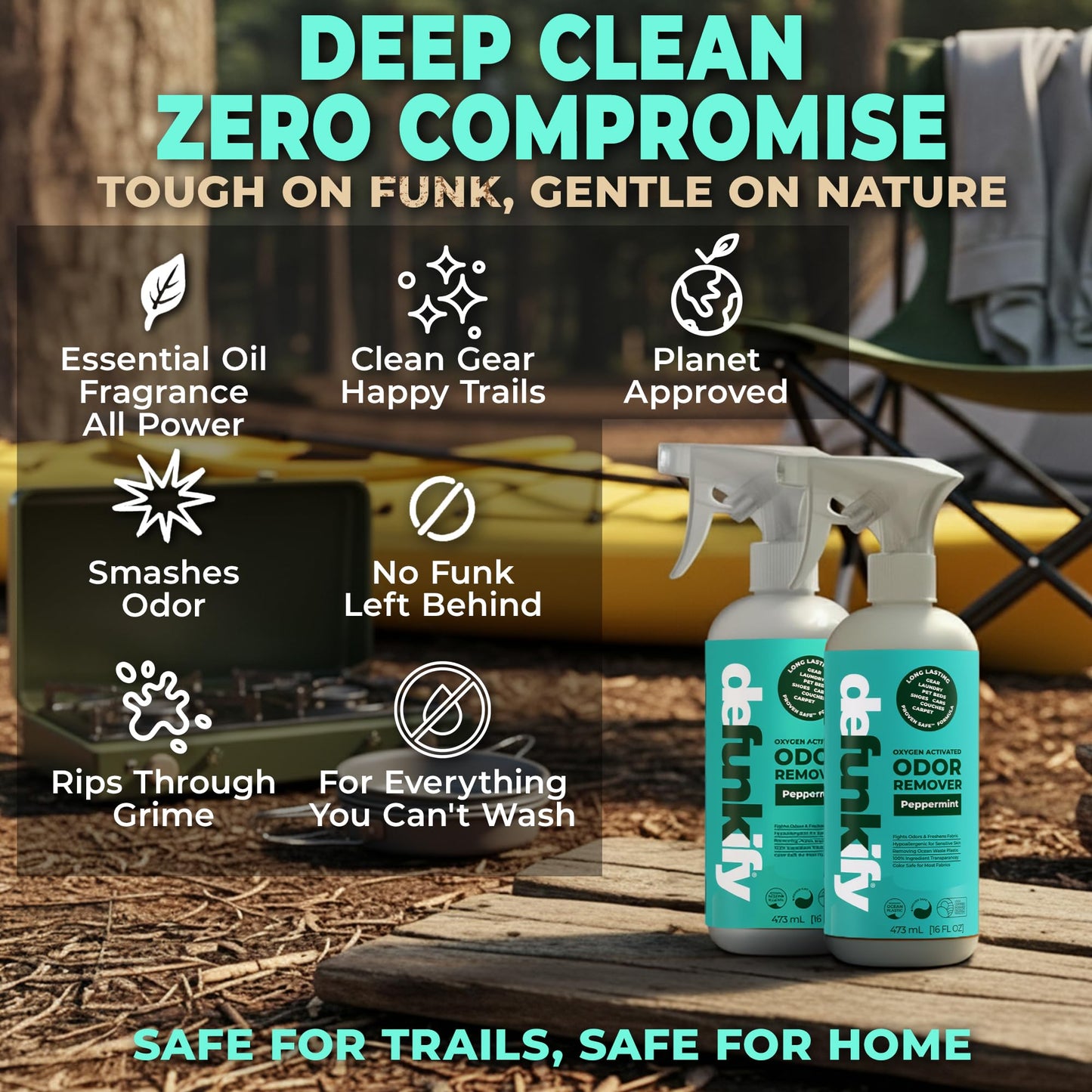 Fabric Freshener Spray, 32oz. 'Peppermint' Odor Remover Spray. Shoe Deodorizer, Carpet Deodorizer, Odor Eliminator for Strong Odors Cleaning Supplies