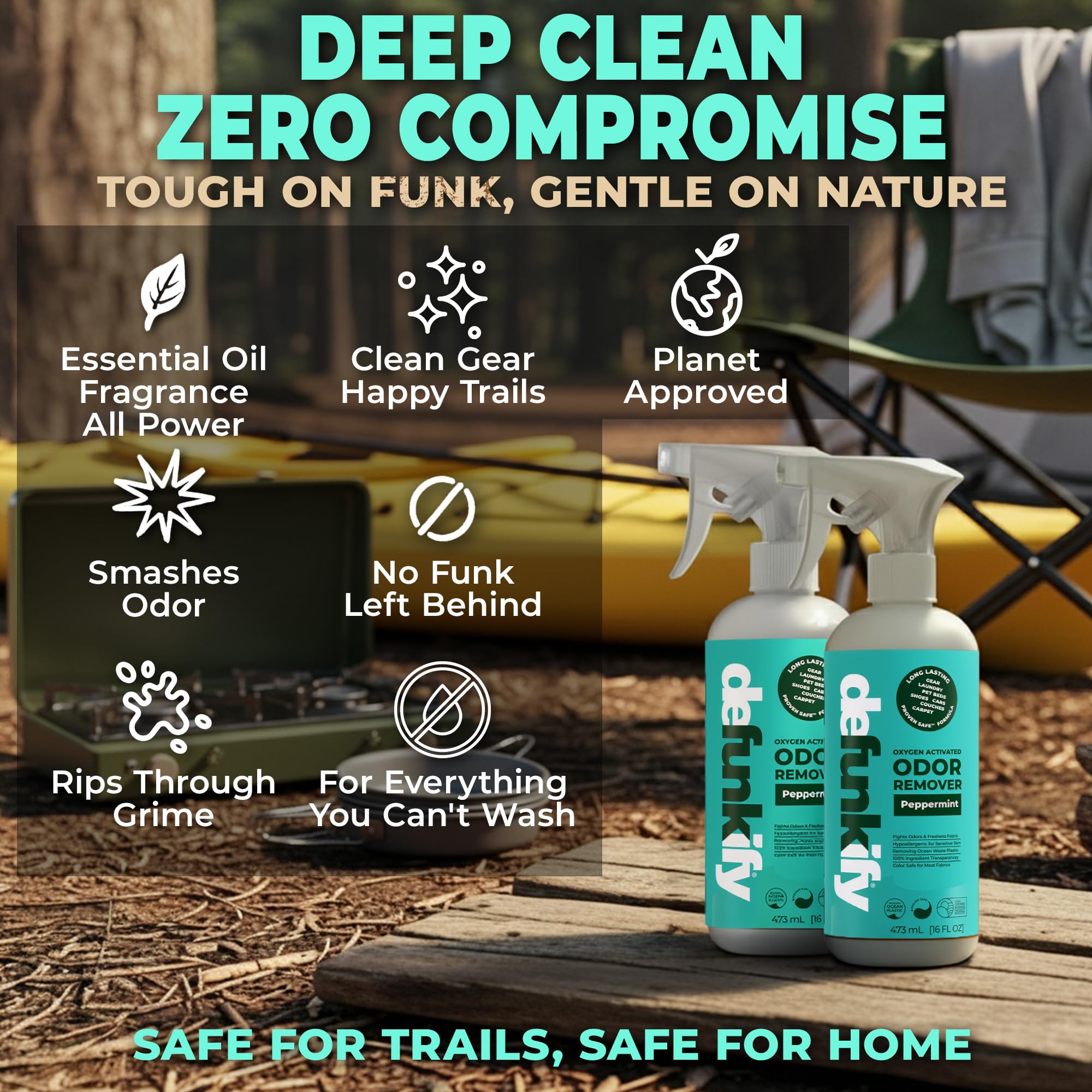 Fabric Freshener Spray, 32oz. 'Peppermint' Odor Remover Spray. Shoe Deodorizer, Carpet Deodorizer, Odor Eliminator for Strong Odors Cleaning Supplies