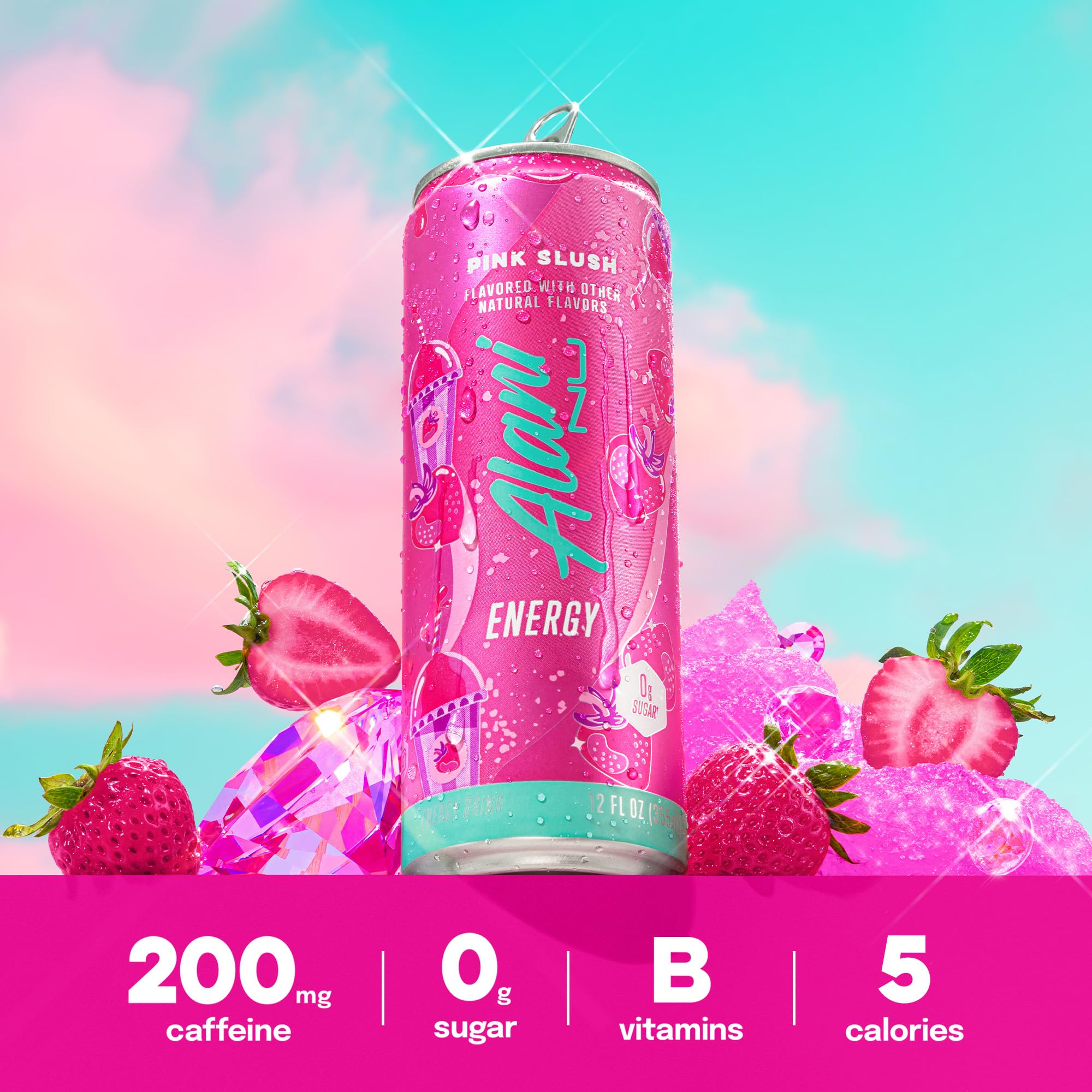 Alani Nu Pink Slush Sugar Free Energy Drink (Pack of 12)