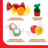 Old Fashioned Candy Assortment - 3 Pound Bulk Pack - Hard Candy Individually Wrapped - Strawberry Bon Bons, Cinnamon, Butterscotch, Fruit & Mint