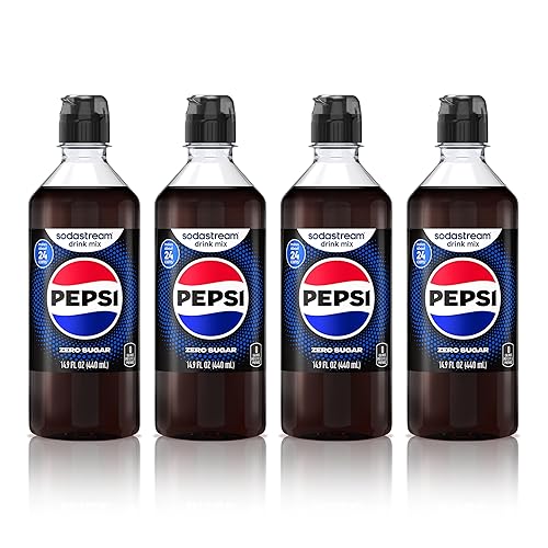 SodaStream® Pepsi® Zero Sugar New Pour Bottle Beverage Mix 14.9 Fl Oz (Pack of 4)