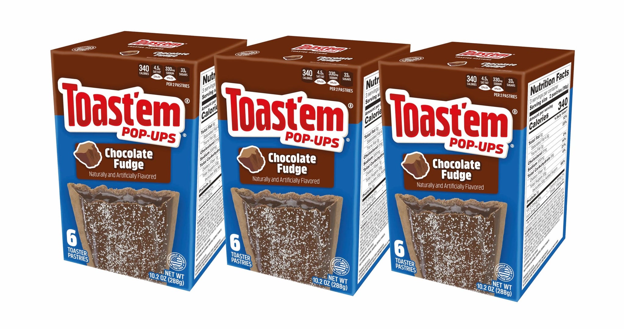 Toast'em Frosted Pastry Tart, Fudge, 11 Ounce