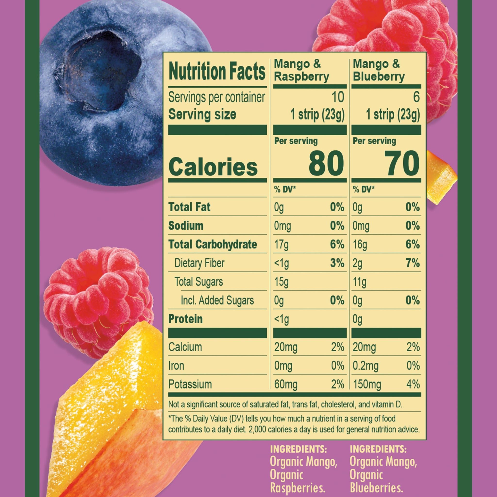 SOLELY - Variety Pack - Organic Berries Fruit Jerky - Real Fresh Fruit Strips - Healthy Snacks for Adults & Kids - Non GMO, Vegan Snacks, Shelf Stable