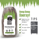 Happy Campers Hemp Hemp Hooray Gluten Free Bread, Multi-Grain, Non-GMO, Vegan, Organic, 17.4 oz Loaf (Pack of 4)