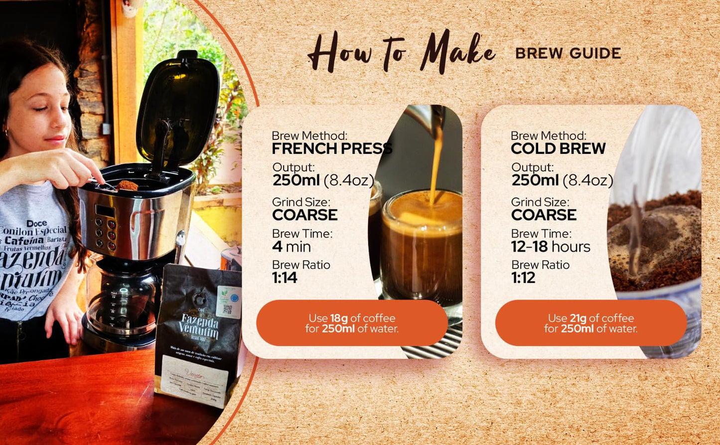 Specialty Coffee Beans, 1kg, Café Fazenda Venturim, Fresh Roast, Direct from the Farm - Chocolate, Caramel and Hazelnut