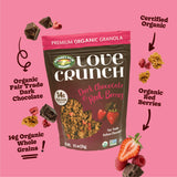 Love Crunch Organic Dark Chocolate & Red Berries Granola, 11.5 oz (Pack of 1), Vegan, Non-GMO, Fair Trade, by Nature's Path