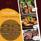 Organic Yucatan Seasoning Mix, No Salt, Authentic Latin American Mexican Seasoning Mix for Cooking Grilling Chicken, Tacos, Fish, Pork & Vegetables
