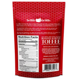 brittle-brittle Roasted Almond Toffee Candy with Dark Chocolate, Handcrafted Gourmet Dessert, Individually Wrapped Treat, Perfect Snack or Gift, 4oz