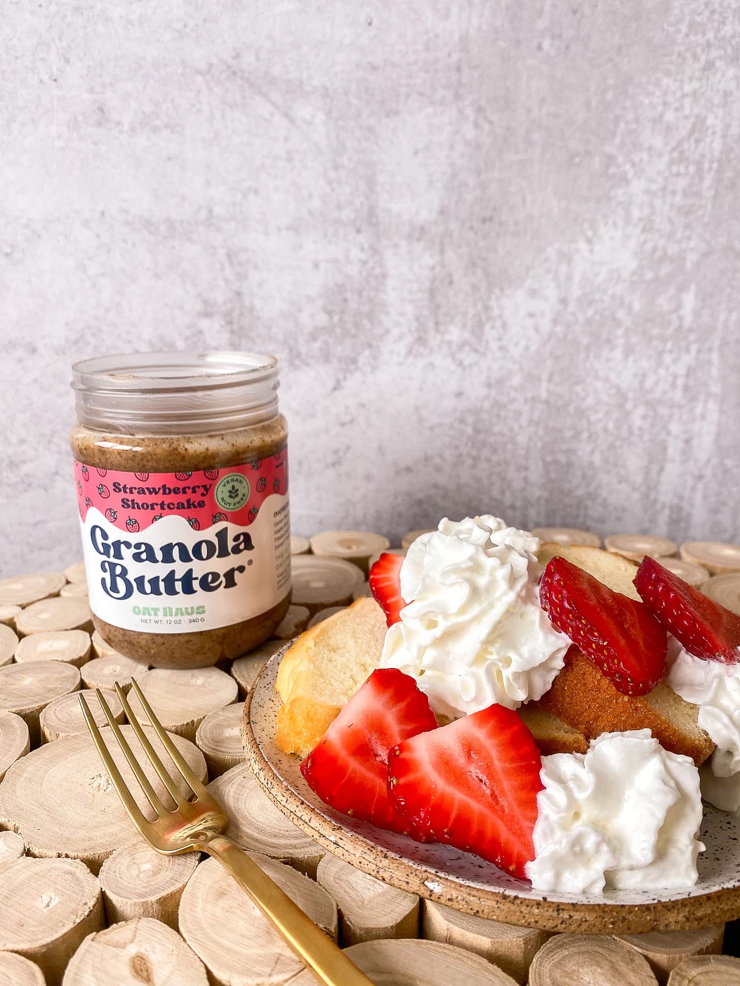 Oat Haus Strawberry Shortcake Granola Butter, 12 OZ