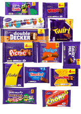 AMBARII Cadbury Chocolate Gift Box, Bulk Chocolate Bars and Bags of Cadbury Chocolate Favourites (60 Bars), Pack of 60, gift hamper