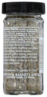 Morton & Bassett Sage, 0.4 oz - Non-GMO, Salt-Free, Aromatic Herb for Stuffing, Roasts & Holiday Dishes