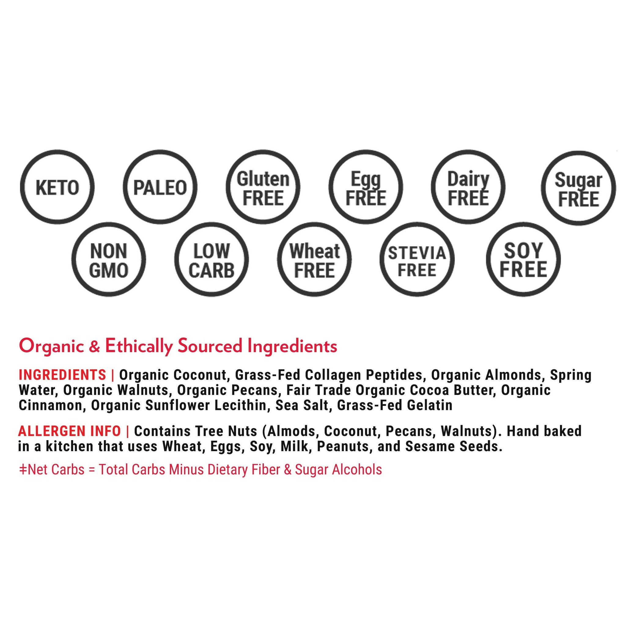 KE Keto Granola ~ Cinnamon Nut Crunch Seed & Nut Keto Cereal | 2g Net Carbs + 8g Protein | Sweetener Free, Sugar Free, Gluten Free, Egg Free | Organic