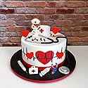19PCS Nurse Cake Toppers Nursing Cupcake Toppers Medicine Stethoscope Medical Instruments Decorations for Medical Rn Doctor Nurse Themed Party