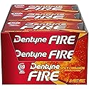Dentyne Fire Spicy Cinnamon Sugar-Free Chewing Gum, Pack of 9 (144 Total Pieces)