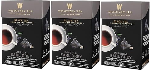 Wissotzky Tea, Signature Collection, Imperial Earl Grey, 16 Count (Pack of 3)