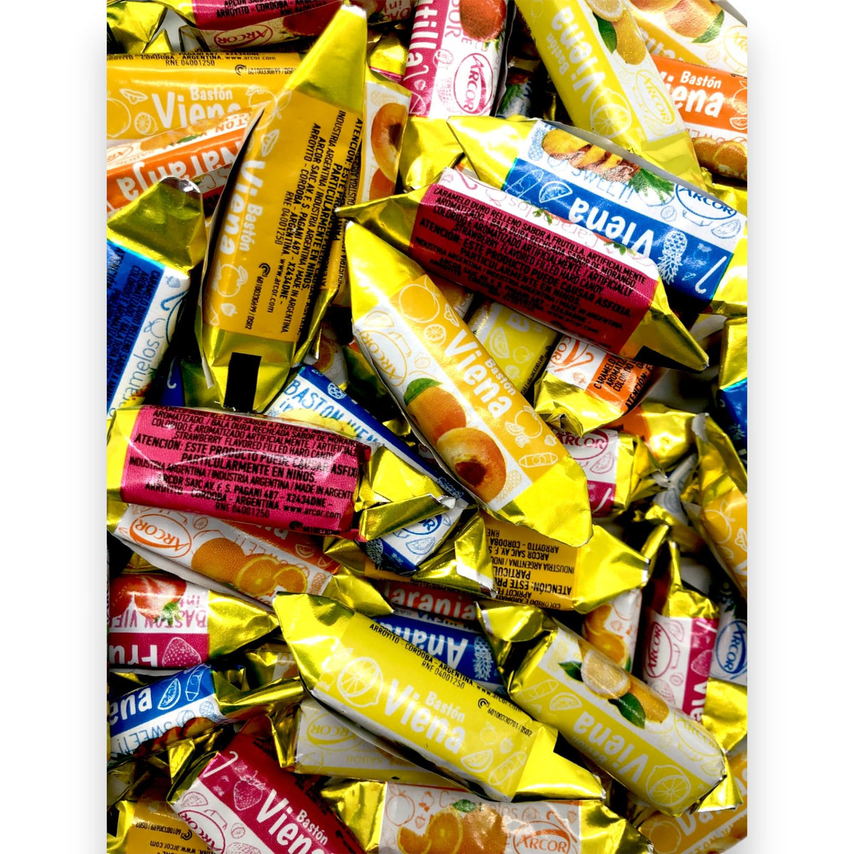 Vienna Fruit Filled Assorted Hard Candy-1.5 lbs Individually Wrapped