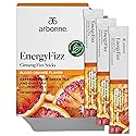 Arbonne Ginseng Energy Supplements - Blood Orange Flavor Fizz Sticks, Energy Boost with Caffeine Powder from Guarana and Green Tea, Delicious
