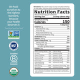 Garden of Life Meal Replacement Shakes, Vegan Protein Powder, Raw Organic Meal, Lightly Sweet Powder with Plant Based Pea Protein, Sprouts, Greens