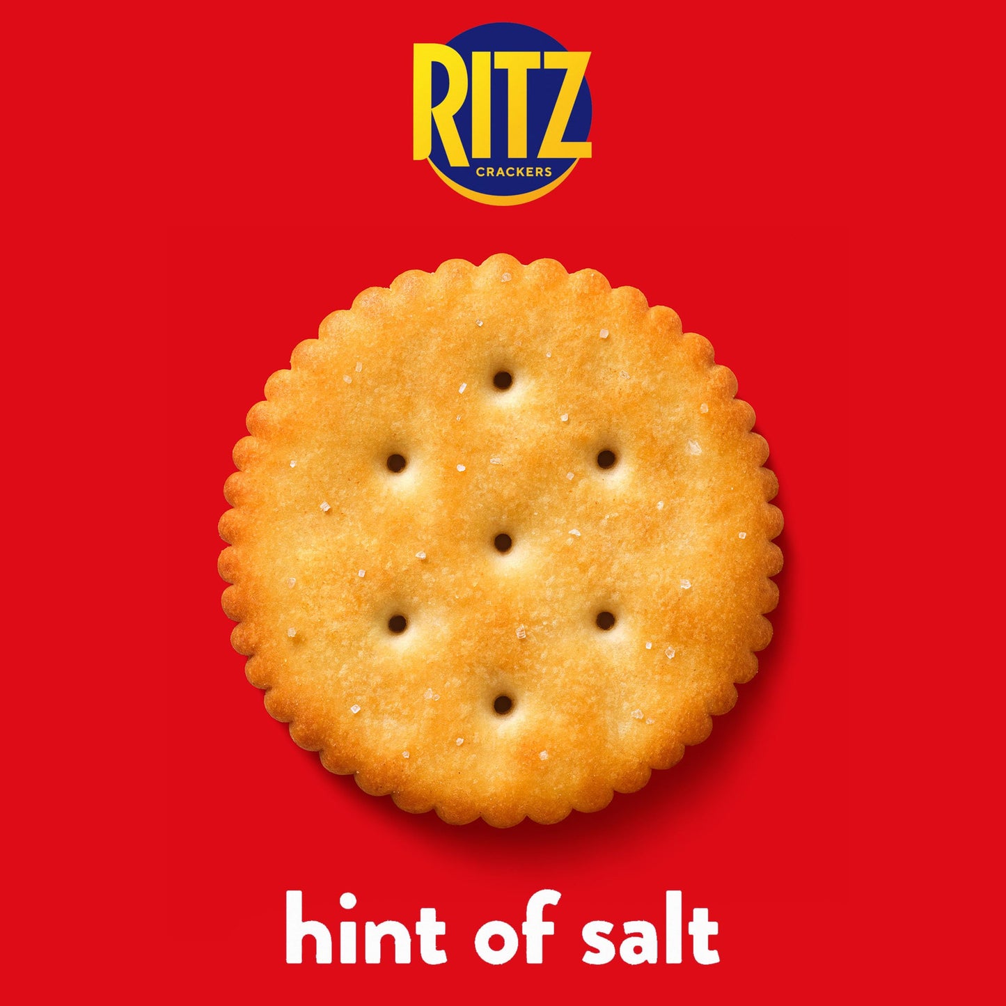 RITZ Hint of Salt Crackers, Snacks for Kids and Adults, Lunch Snacks, 13.7 oz