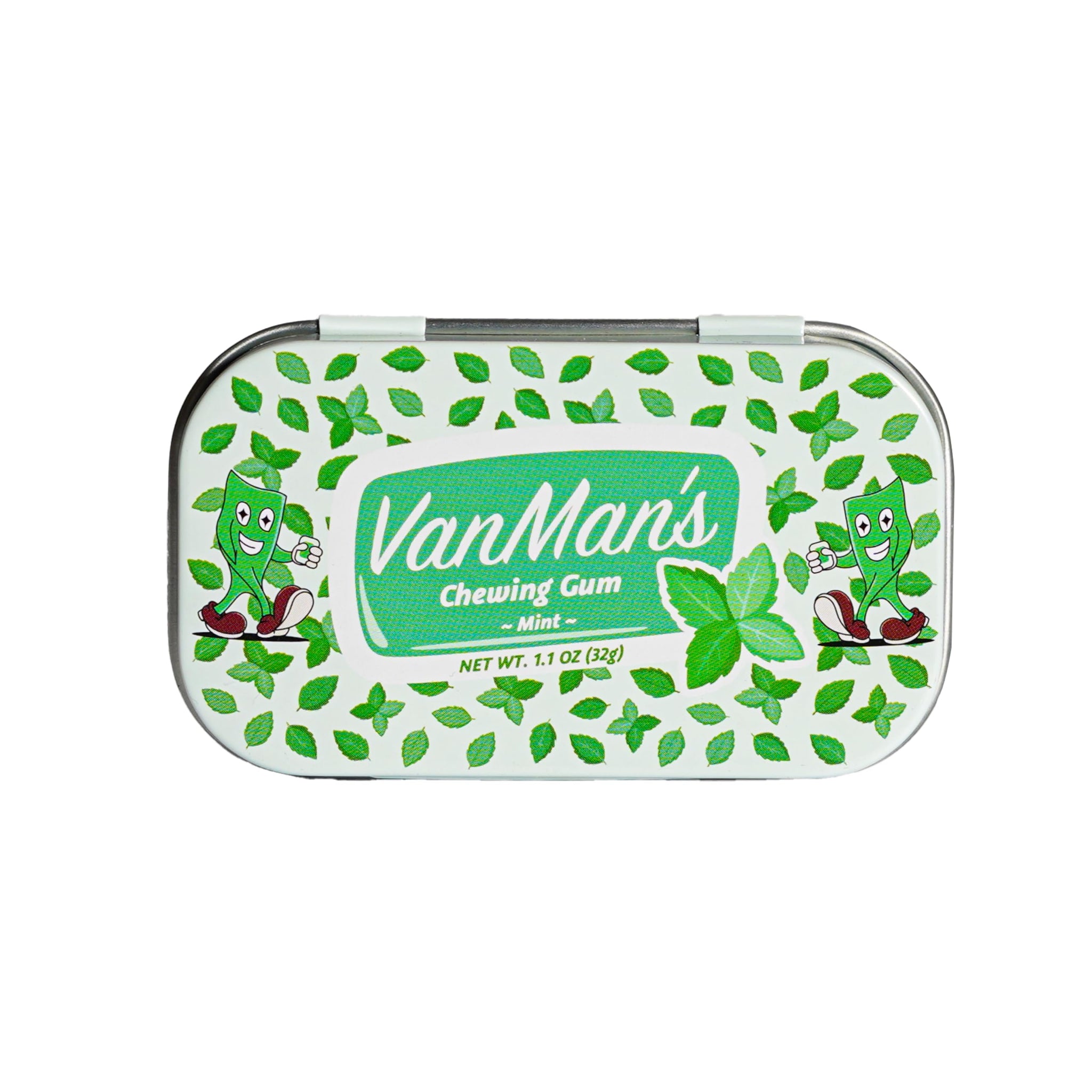 Vanman Remineralizing Chewing Gum with Grass-Fed Cattle Bone Hydroxyapatite and Organic Peppermint Extract - Sugar Free Chicle and Mastic Gum - Fresh