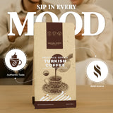 Mocha Point Turkish Coffee with Cardamom ground - 100% Yemeni Arabica Turkish Coffee Beans - Traditional Middle Eastern Blend - Rich & Smooth Ground