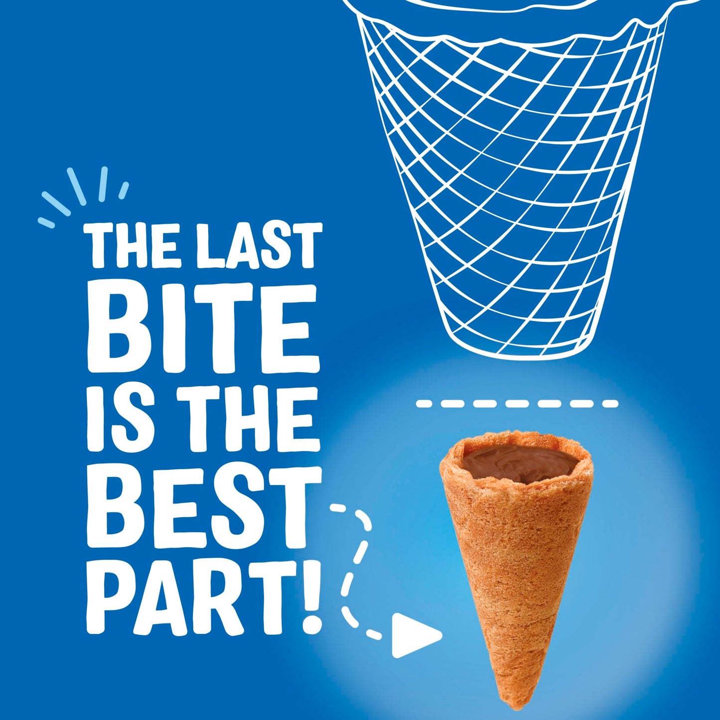 Drumstick Bites Milk Chocolatey Waffle Cone Snacks, Chocolate Dessert, Pantry Snacks 3.5 oz