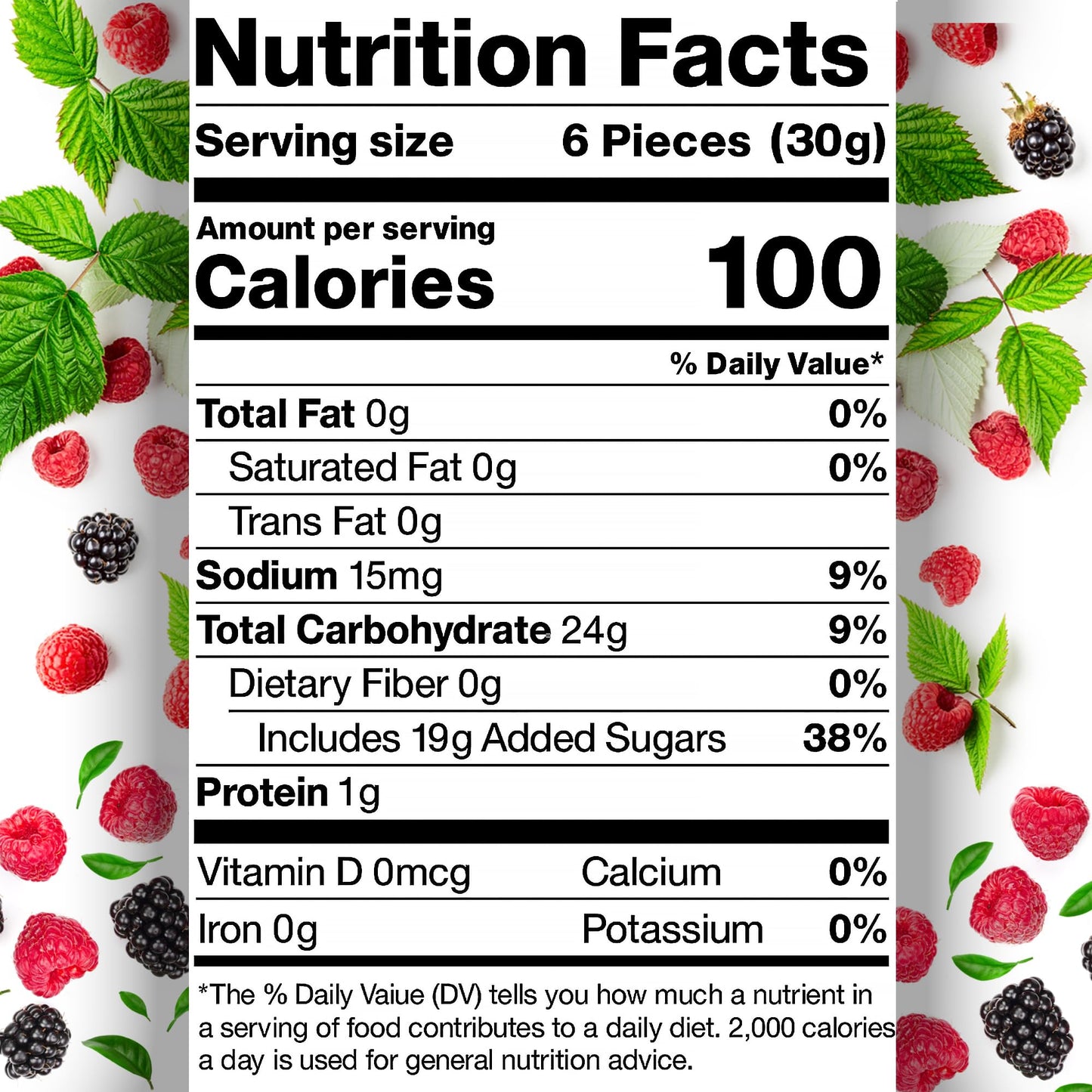 Berries Gummy Candy - 1 Pound Bulk Bag, Crunchy Red And Black Candy - Raspberry And Blackberry Berry Gummies Perfect for Dessert Decorations
