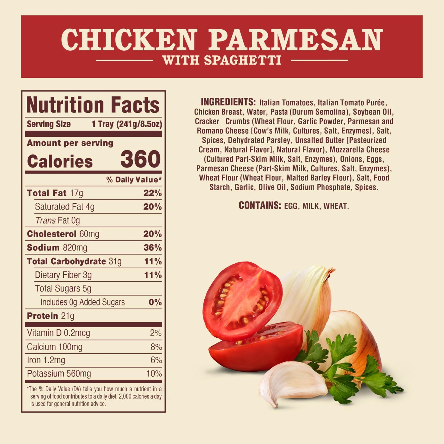 Rao's Made For Home Chicken Parmesan with Spaghetti Frozen Meal, 8.5 oz
