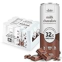 Slate Milk - High Protein Nutrition Shake - Milk Chocolate - 32g Protein, 1g Sugar, 150 Calories, 2g Net Carbs - Lactose Free - No Added Sugar