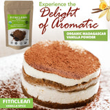 1Lb Organic Madagascar Vanilla Bean Powder. Certified USDA Organic. Ground whole Gourmet Pods by FITNCLEAN VANILLA| Raw Natural Pure Unsweetened No