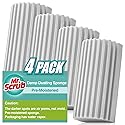 4 Pack Damp Dusting Sponge Duster, Grey Dust Cleaning Sponge, Reusable Household Cleaning Sponge Tool for Blinds, floorboards, Fan Blades, Vents