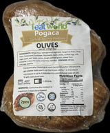 IEATWORLD Turkish Bakery - Pogaca - Acma - Mozzarella - Olives - Feta Cheese - Potato 2 Pack Packages (2 Pack, Olives)