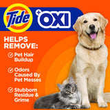 Tide Pet Washing Machine Cleaner 52 Week Supply with Oxi for Front and Top Loader Washer Machines, Deep Cleaning Residue & Odor Eliminator, 12 Month