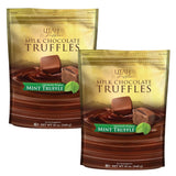 Utah Truffles Belgian Milk Chocolate Mint Individually Wrapped Pouch, Naturally Gluten Free, Gourmet Smooth Creamy Natural Truffle, 16 oz (Pack of 2)