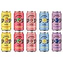 Culture Pop Sparkling Probiotic Soda 5 Flavor Variety Pack 40 Calories per can, Vegan, Non-GMO | 12 Fl Oz Cans Pack of 10