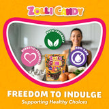 Zolli Gemz Caramel in Milk Chocolate, Sugar-Free Candy, Keto & Diabetic-Friendly Healthy Candy, Dentist-Approved Treats for Kids, 3 oz