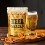 Beer Snacks Nuts Bar Mix - Gourmet Snack for Beer Lovers - Mix of Smoked Almonds, Pretzels, Honey Roasted and Toffee Peanuts, and Spicy Peanuts Pub