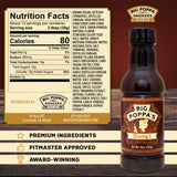 Big Poppa’s Granny’s Hot Honey BBQ Sauce - Award-Winning BBQ Sweet & Mild Hot Sauce for Ribs, Wings, and Pulled Pork - Thin Glaze-Style Flavor