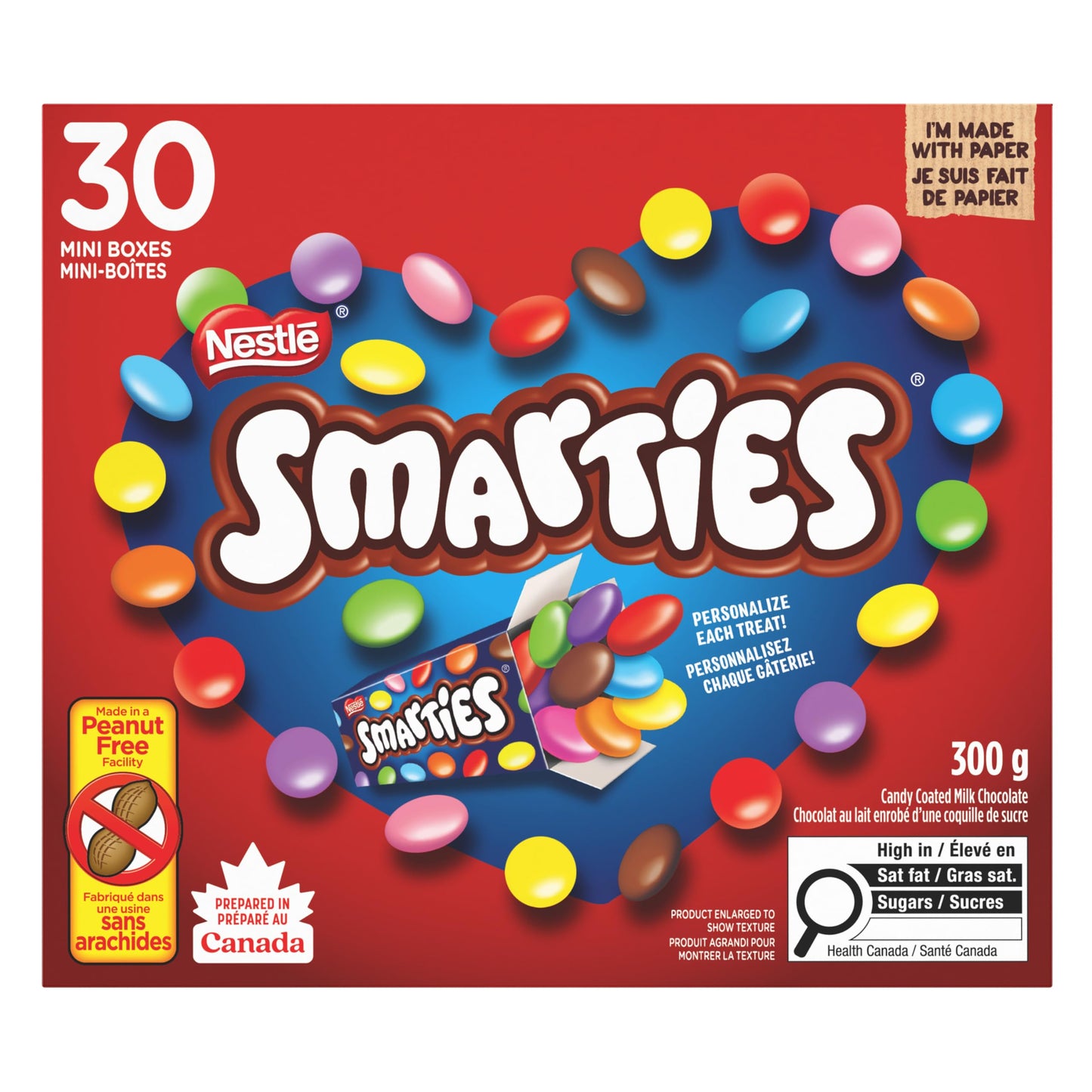 SMARTIES Valentine’s Day Minis, Pack of 30 snack size, 300g