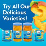 Dole Fruit Jars, Yellow Cling Sliced Peaches in 100% Fruit Juice, Gluten Free, Pantry Staples, 23.5 Oz Resealable Jar