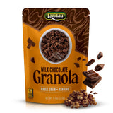 Landau Milk Chocolate Granola - Crunchy Whole Grain Oats with Real Chocolate Chunks - Non-GMO, Kosher Certified Diary Granola - Breakfast, Snack