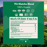 Organic Matcha Latte, Ceremonial Grade Matcha Powder, Silky Smooth Green Tea Matcha Latte Mix, Japanese JAS USDA Organic, Low Caffeine Vegan